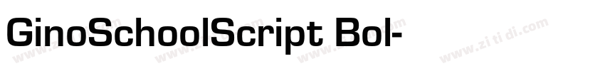 GinoSchoolScript Bol字体转换